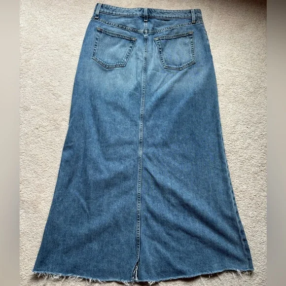 Lucky Brand Long Denim A line Skirt size 29 - Picture 4 of 8